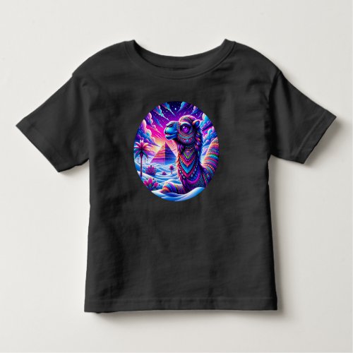 Surreal Camel in a Snowy Desert Toddler T_shirt