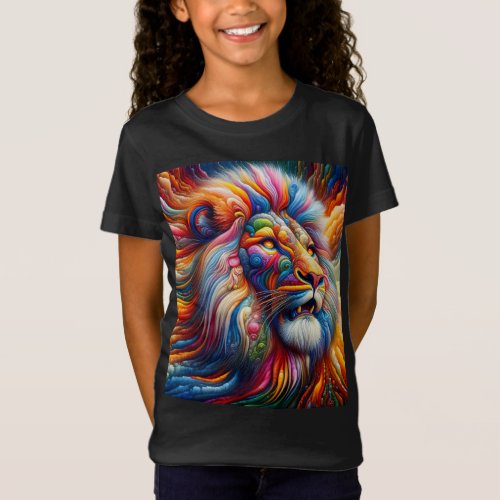 Surreal Celestial Lion T_Shirt