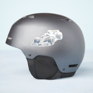Surreal cloud racer helmet viny sticker