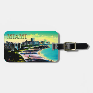 Surreal Colors of Miami Beach Florida Luggage Tag