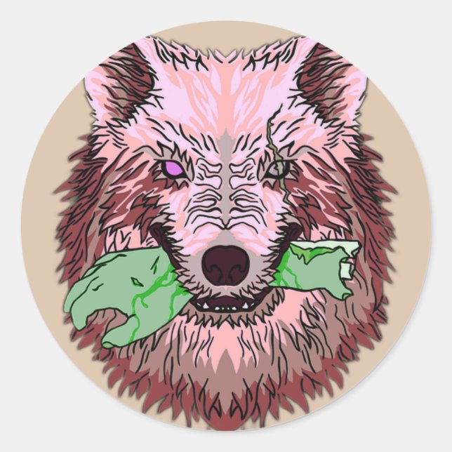  surreal comedy classic round sticker (Front)