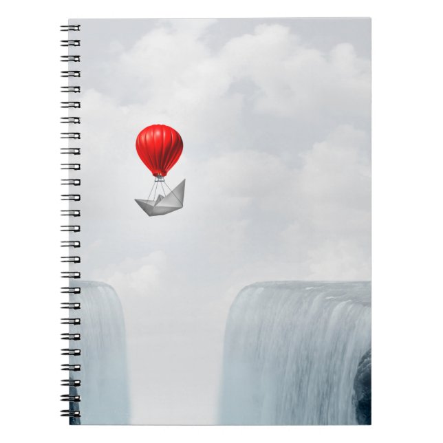 Surreal concept and creative solution metaphor as  notebook (Front)