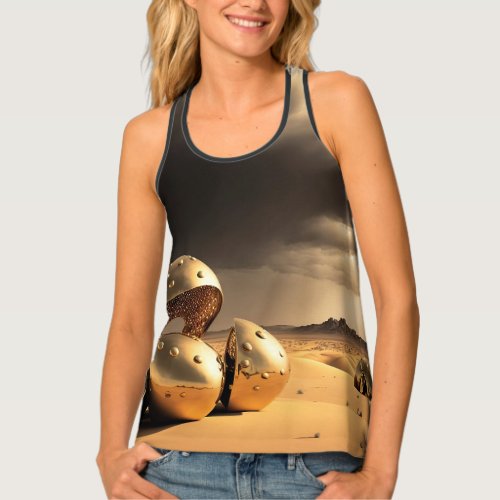 Surreal Cosmic Desert Dreamscape Tank Top