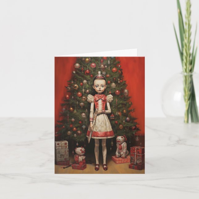 Surreal Creepy Christmas Card (Front)
