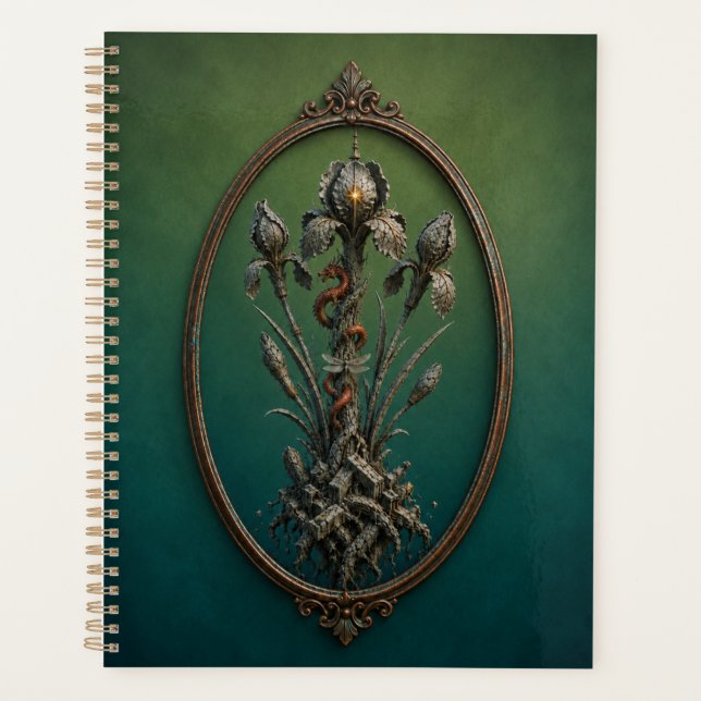 Surreal Dragon Iris Hardcover Notebook (Front)