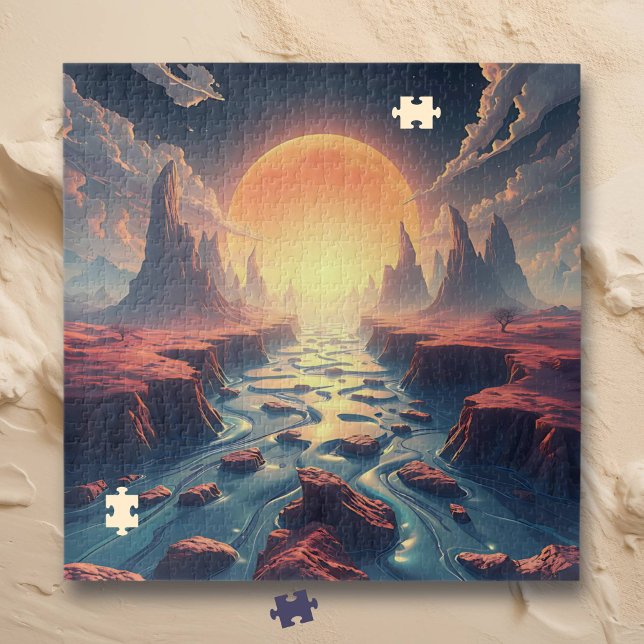 Surreal Dream World Ethereal Ai Art Jigsaw Puzzle (Creator Uploaded)