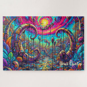 Surreal Dreamscape Portal Colorful Fantasy Jigsaw Puzzle