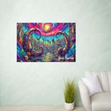 Surreal Dreamscape Portal Colorful Fantasy
