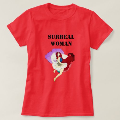 Surreal Essence Middle_Aged Woman Style T_Shirt