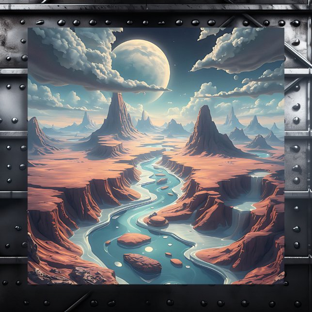 Surreal Ethereal Landscape | Magical World Metal Print (Creator Uploaded)