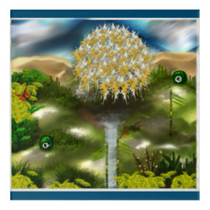 Surreal Eyes Dream of Dandelions Acrylic Print