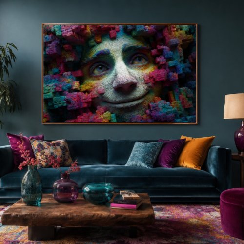 Surreal Face 36x24 Gallery Wrap