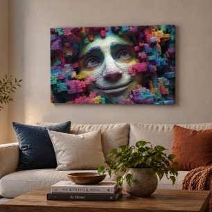 Surreal Face 36x24 Gallery Wrap