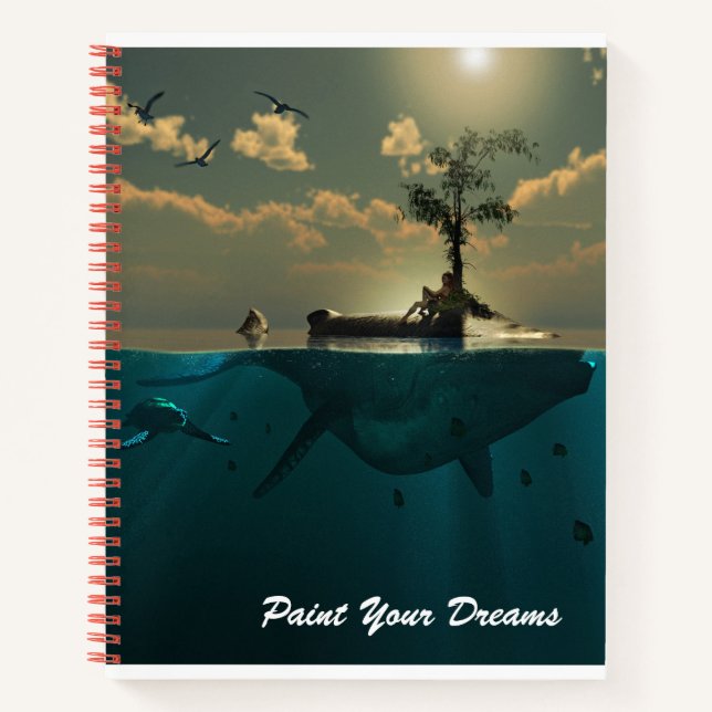 Surreal Fantasy Animal 3d Notebook (Front)
