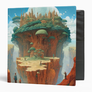 Surreal Fantasy City 3 Ring Binder