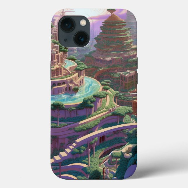 Surreal Fantasy City Case-Mate iPhone Case (Back)