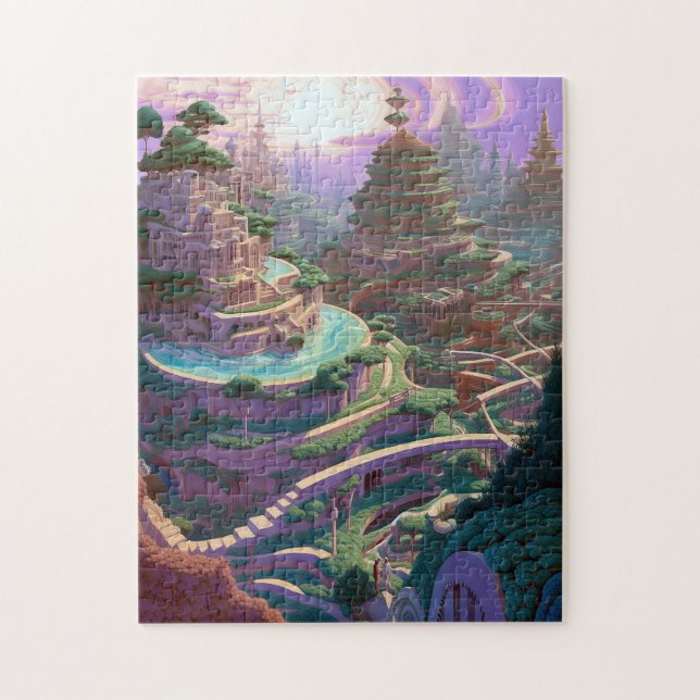 Surreal Fantasy City Jigsaw Puzzle (Vertical)