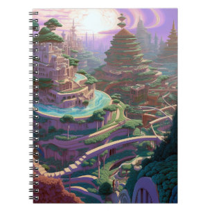 Surreal Fantasy City Notebook