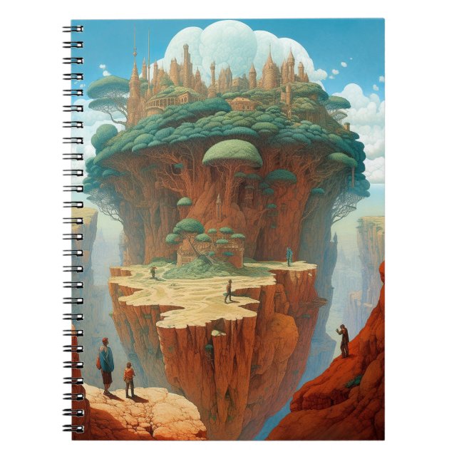 Surreal Fantasy City Notebook (Front)