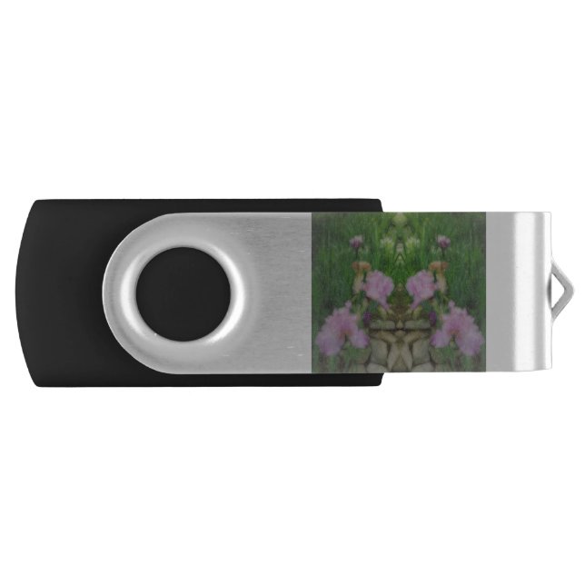 Surreal Fantasy Iris Floral Path Flash Drive (Front)