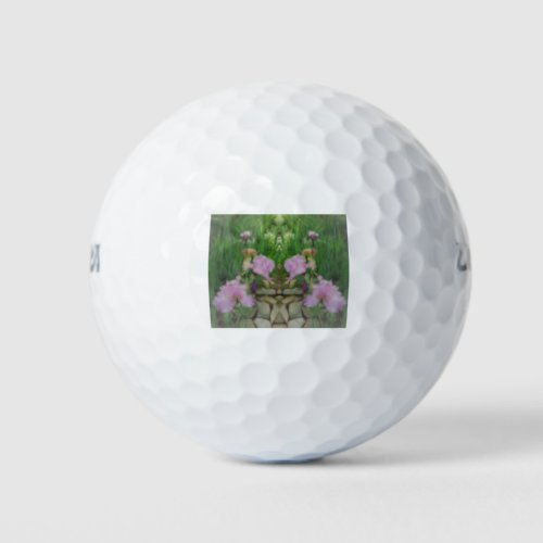 Surreal Fantasy Iris Floral Path Golf Balls