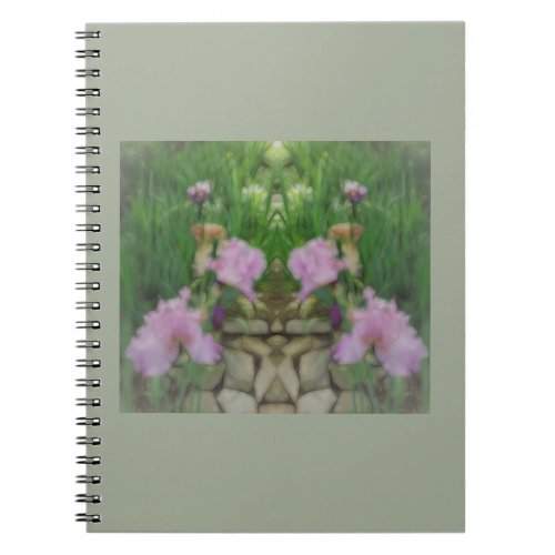 Surreal Fantasy Iris Floral Path Notebook