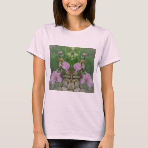 Surreal Fantasy Iris Floral Path T_Shirt