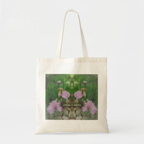 Surreal Fantasy Iris Floral Path Tote Bag