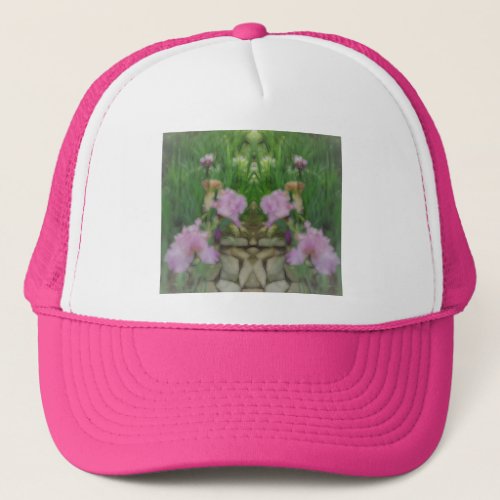 Surreal Fantasy Iris Floral Path Trucker Hat