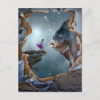 Surreal Fantasy landscape Postcard