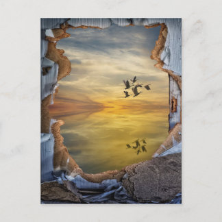 Surreal Fantasy landscape Postcard