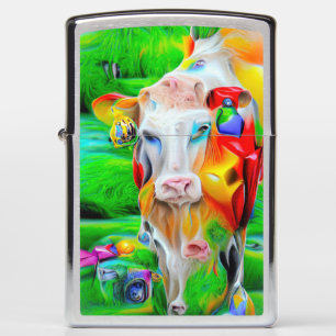 Surreal Farm Art Zippo Lighter