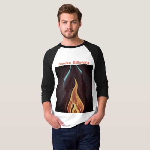 Surreal Flame Vector Art _ 4K Render for Mens  T_Shirt