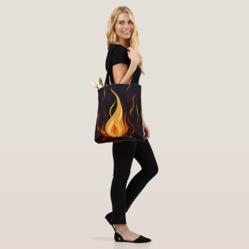 Surreal Flame Vector Art _ 4K Render for _ Tote Bag