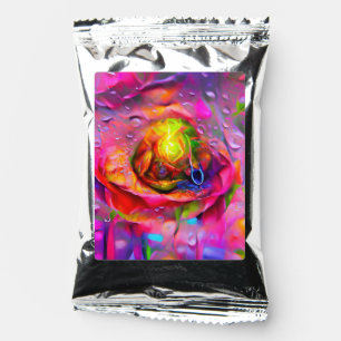 Surreal Floral Art Coffee Drink Mix