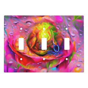 Surreal Floral Art Light Switch Cover