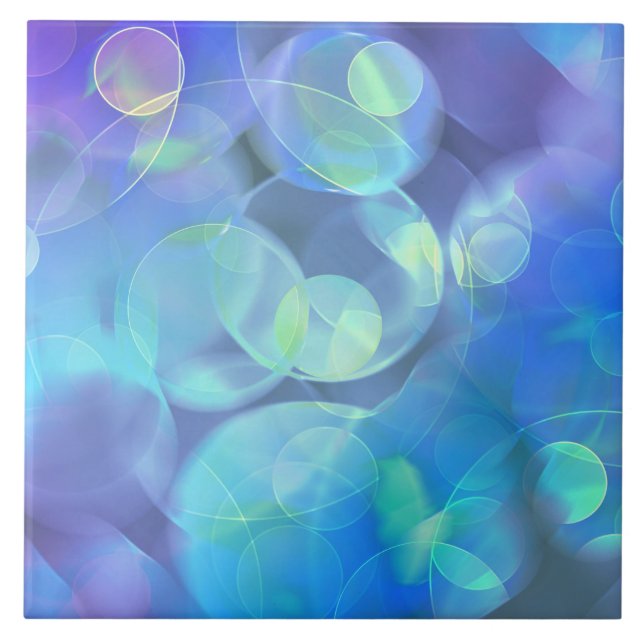 Surreal Fractal Abstract Design Ceramic Tile (Front)