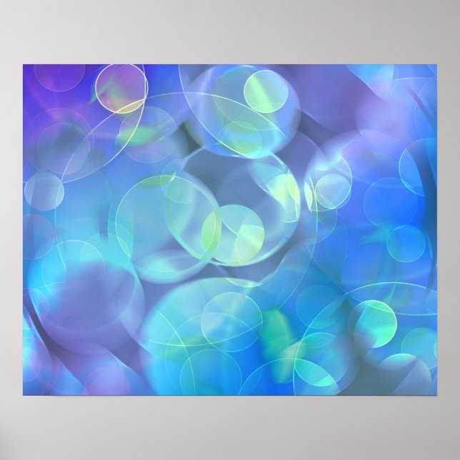 Surreal Fractal Abstract Design Poster (Front)