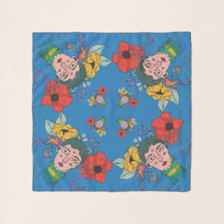 Surreal Garden Girl Scarf – Nasamin studio