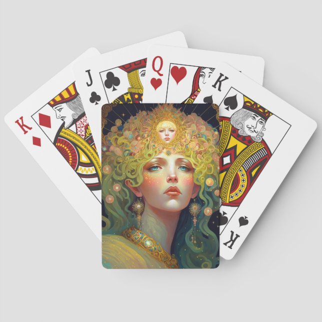Surreal Goddess Fantasy Art Poker Cards (Back)