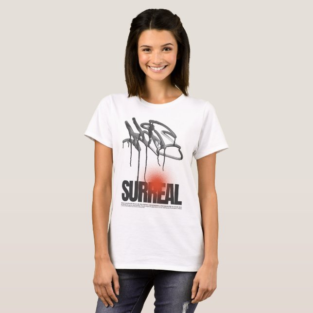 Surreal Graffiti Grunge – Urban Streetwear Art T-Shirt (Front Full)