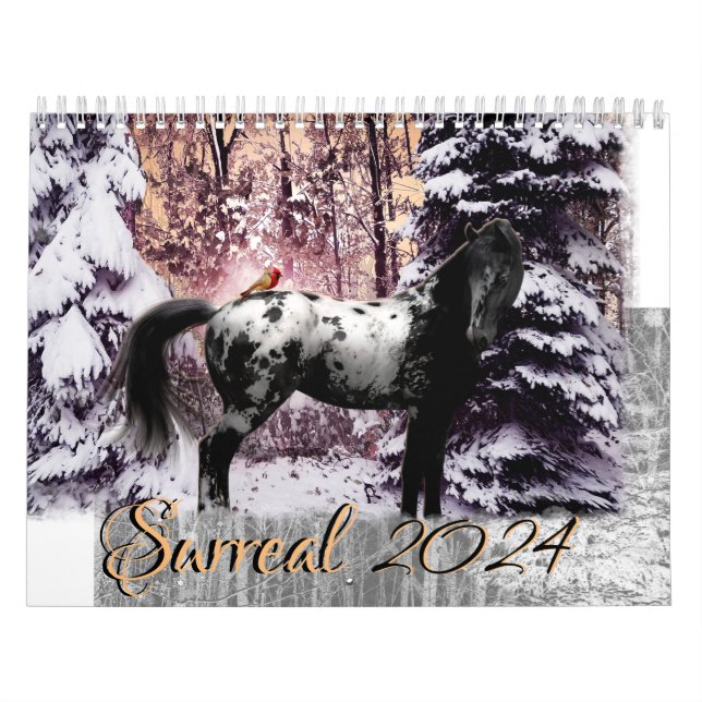 Surreal Horses - customizable Calendar (Cover)