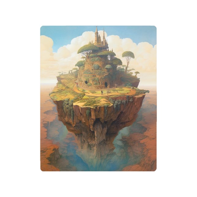 Surreal Island Landscape Fantasy Art (Front)