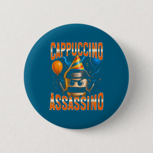 Surreal Italian Brainrot Cappuccino Ino Birthday M Button