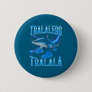 Surreal Italian Brainrot Meme Tralalero Tralala Fu Button