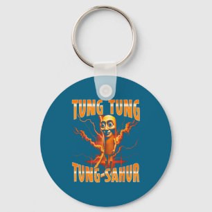 Surreal Italian Brainrot Meme Tung Tung Tung Sahur Keychain