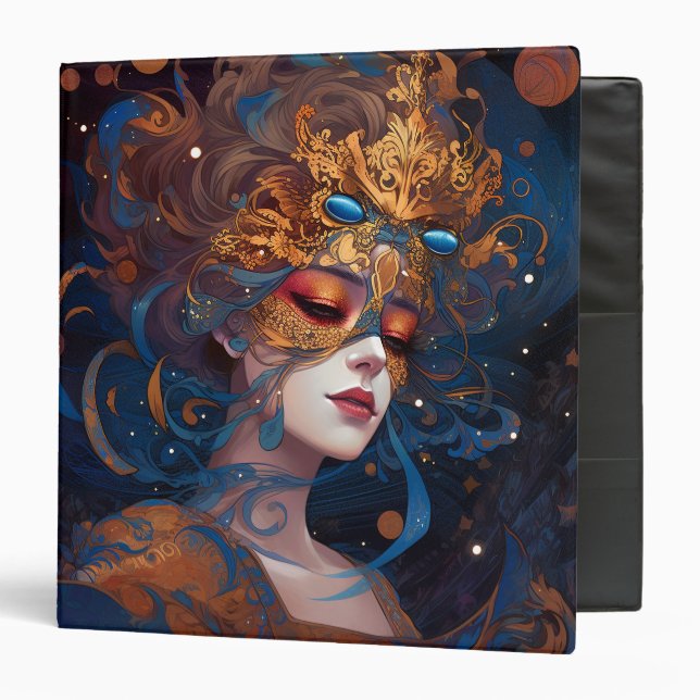 Surreal Lady Fantasy Art 3 Ring Binder (Front/Inside)