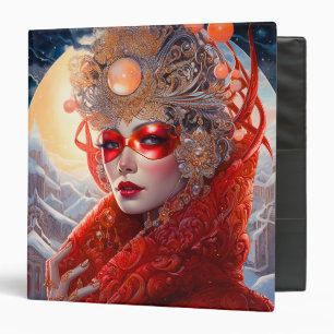 Surreal Lady Fantasy Art 3 Ring Binder