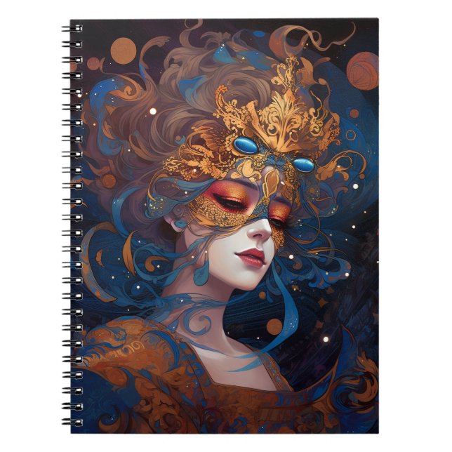 Surreal Lady Fantasy Art Notebook (Front)
