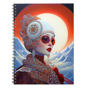 Surreal Lady Fantasy Art Notebook